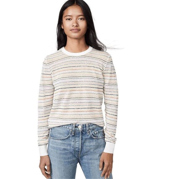 NEW joie Women’s XS Ade Striped Pullover Sweater - Picture 1 of 12